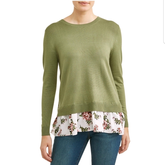 Women's Two-fer sweater - Picture 3 of 3